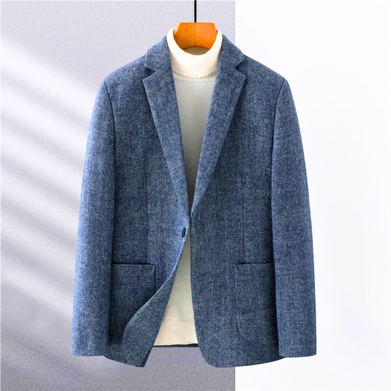 Slim fit-blazer i uld