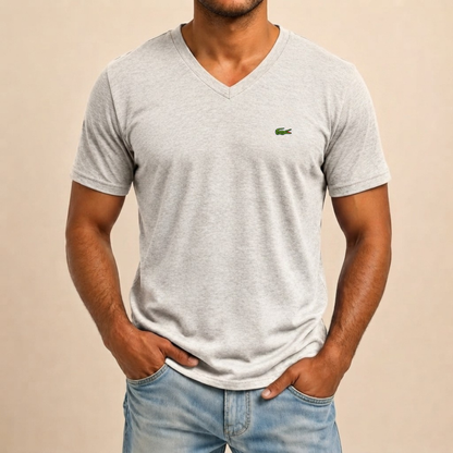 Klassisk T-shirt med V-hals