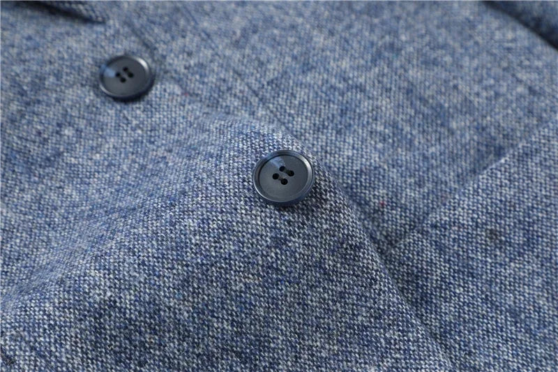 Slim fit-blazer i uld
