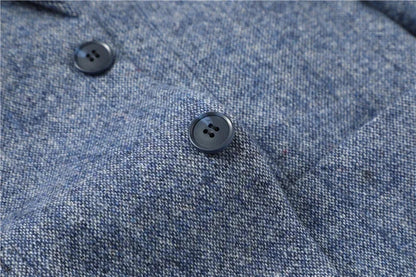 Slim fit-blazer i uld