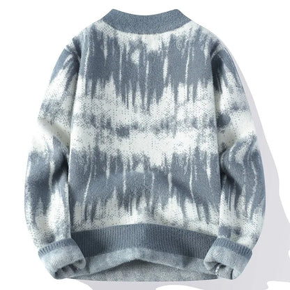 Struktureret Striksweater
