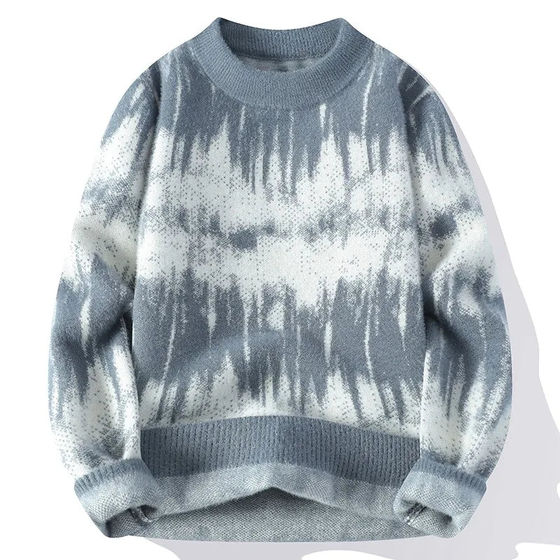 Struktureret Striksweater
