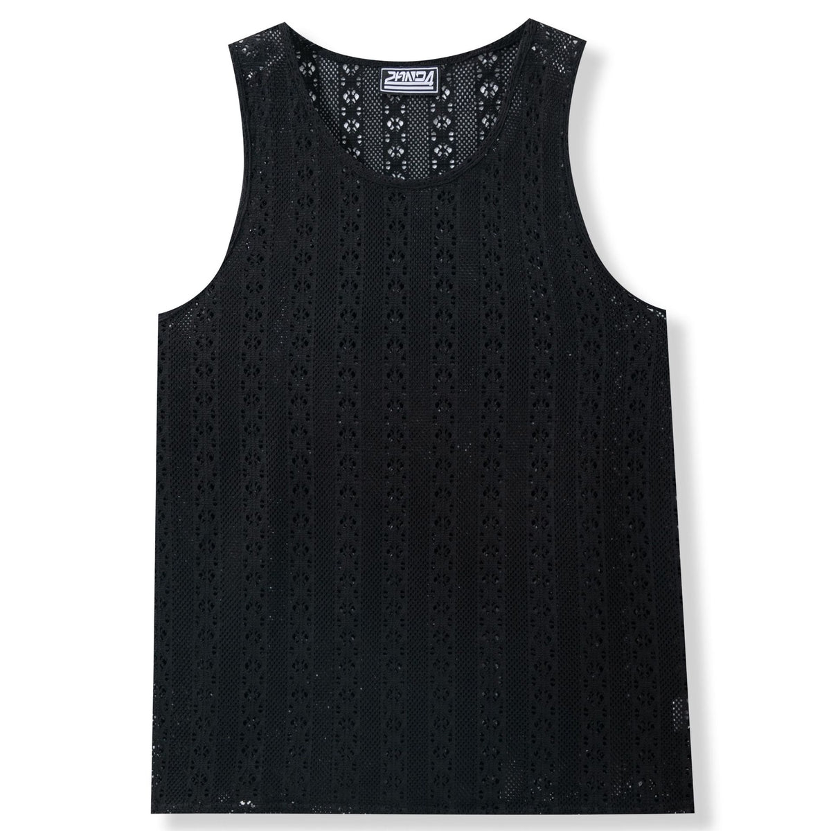 Ensfarvet tanktop i polyester til afslappet street-stil - 2