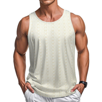Ensfarvet tanktop i polyester til afslappet street-stil - 3