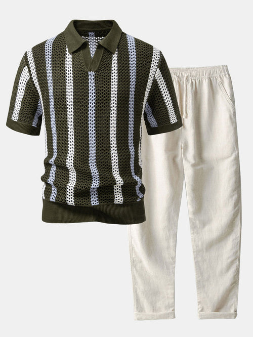 NOVOROPA Completo Bellagio Polo in Maglia e Pantaloni