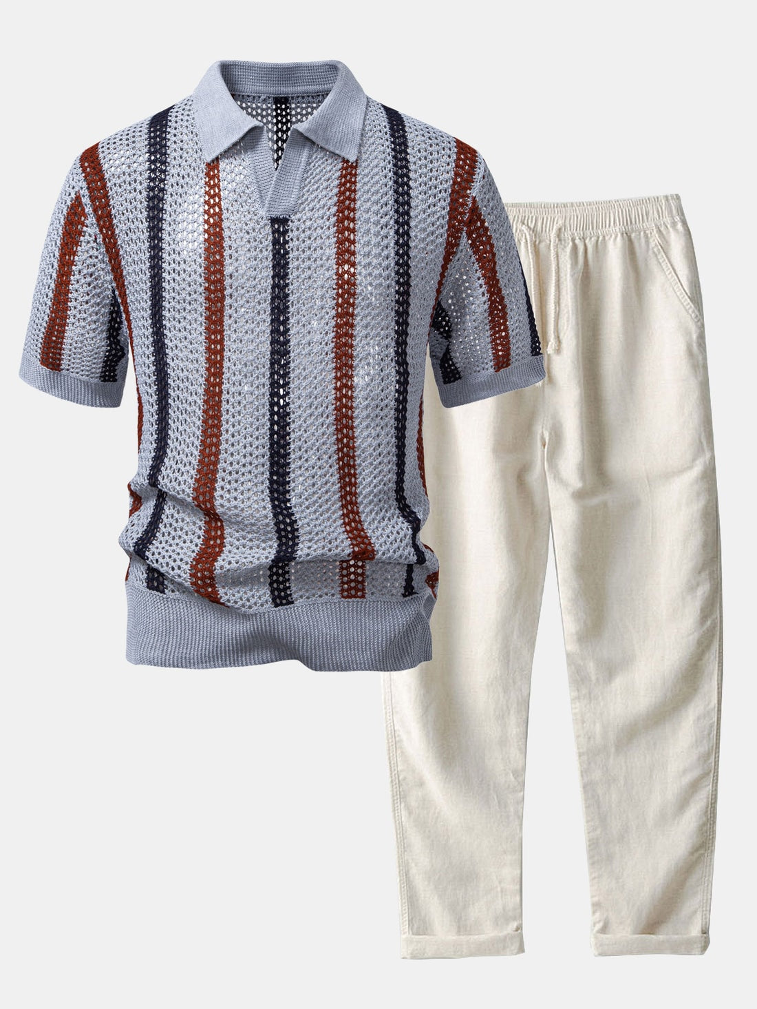 NOVOROPA Completo Bellagio Polo in Maglia e Pantaloni
