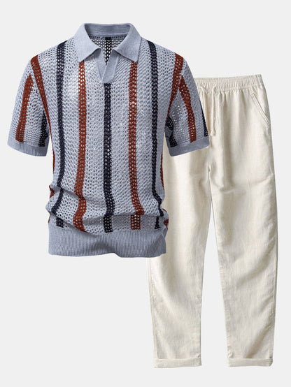 NOVOROPA Completo Bellagio Polo in Maglia e Pantaloni