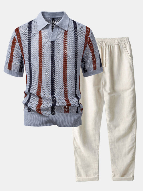 NOVOROPA Completo Bellagio Polo in Maglia e Pantaloni