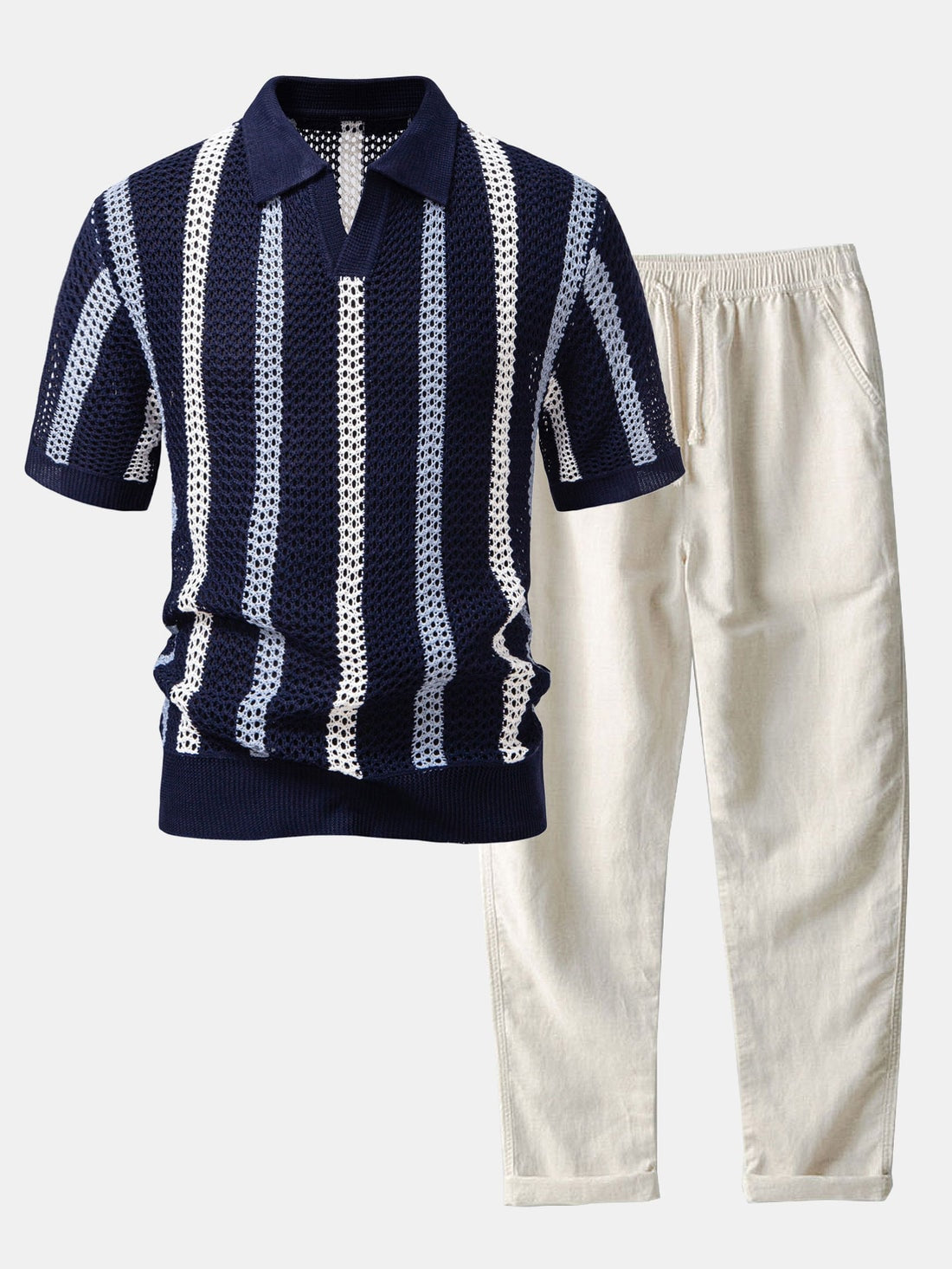 NOVOROPA Completo Bellagio Polo in Maglia e Pantaloni