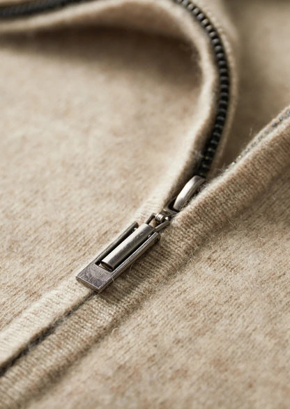 NOVOROPA Completo Denis Cardigan con Zip in Cashmere