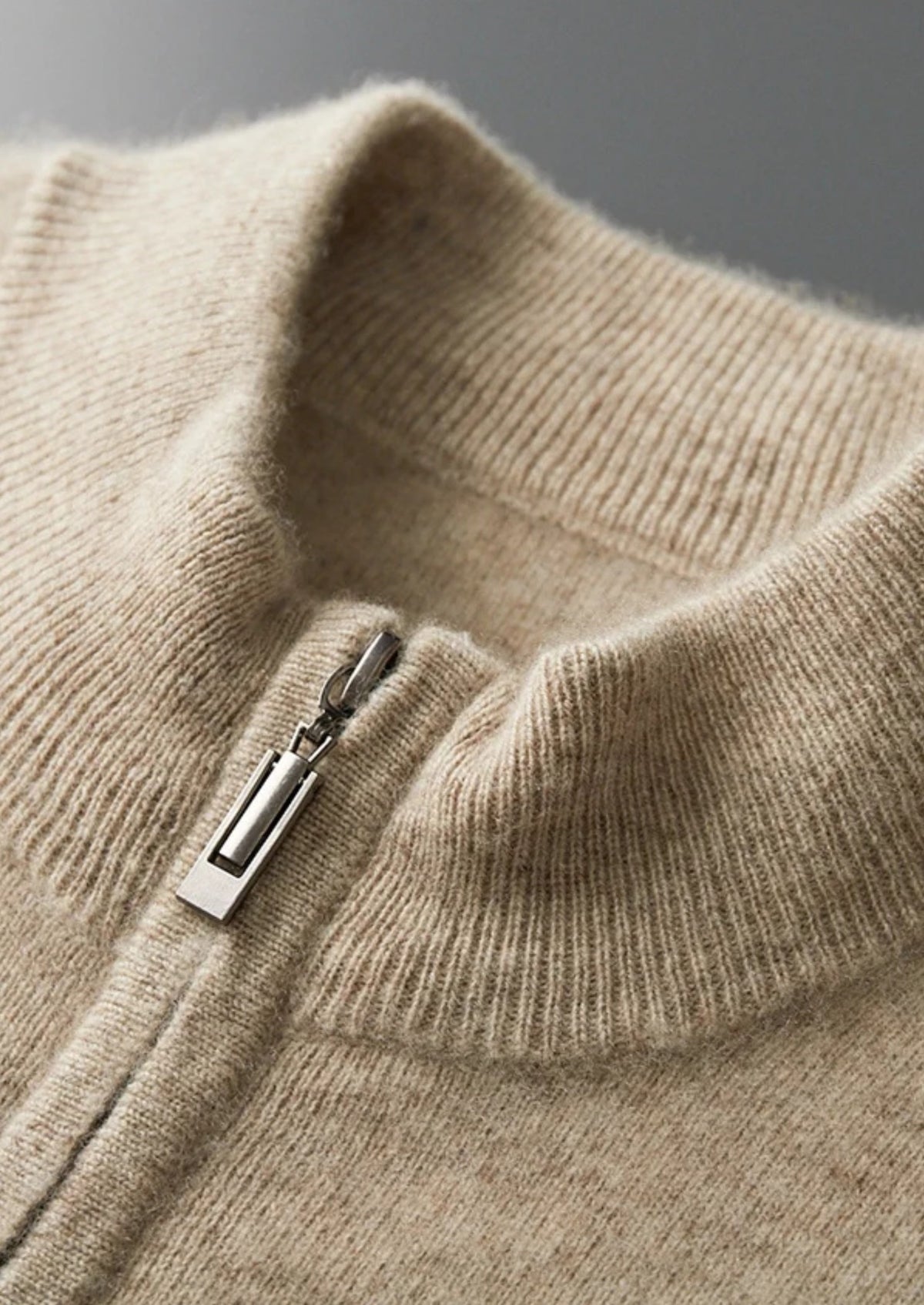 NOVOROPA Completo Denis Cardigan con Zip in Cashmere