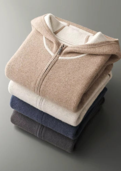 NOVOROPA Completo Milano con Cappuccio in Cashmere Beige