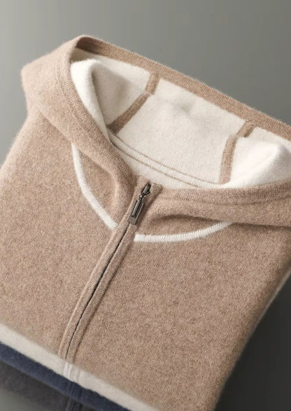 NOVOROPA Completo Milano con Cappuccio in Cashmere Beige