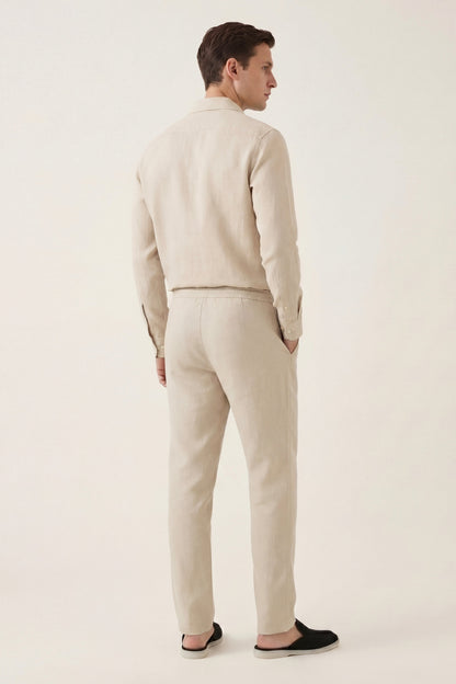 NOVOROPA Completo Bellagio Camicia e Pantaloni in Lino