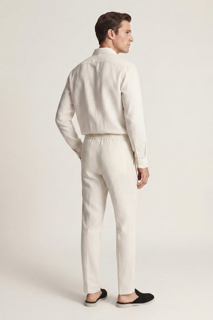 NOVOROPA Completo Bellagio Camicia e Pantaloni in Lino