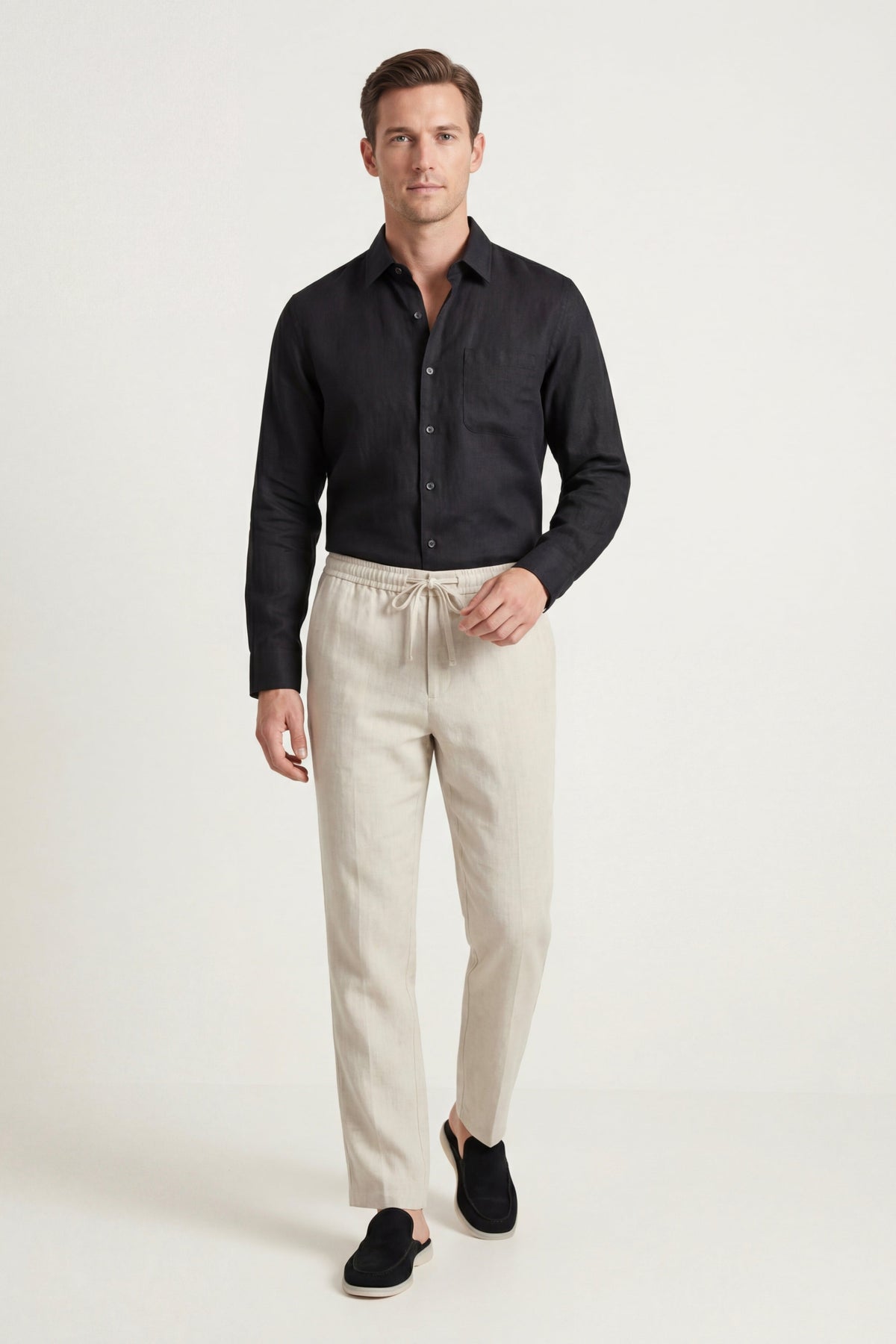 NOVOROPA Completo Pisa Camicia e Pantaloni in Lino