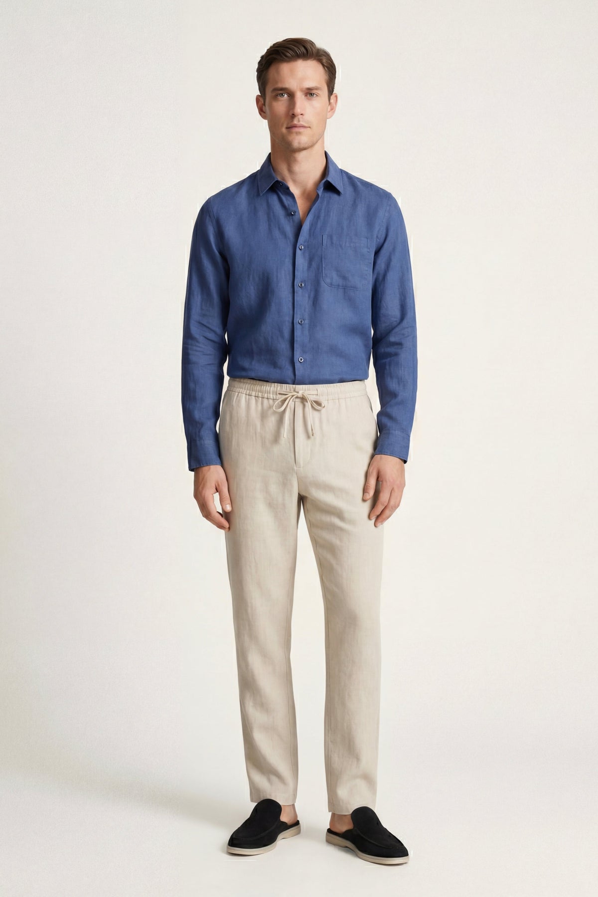 NOVOROPA Completo Pisa Camicia e Pantaloni in Lino