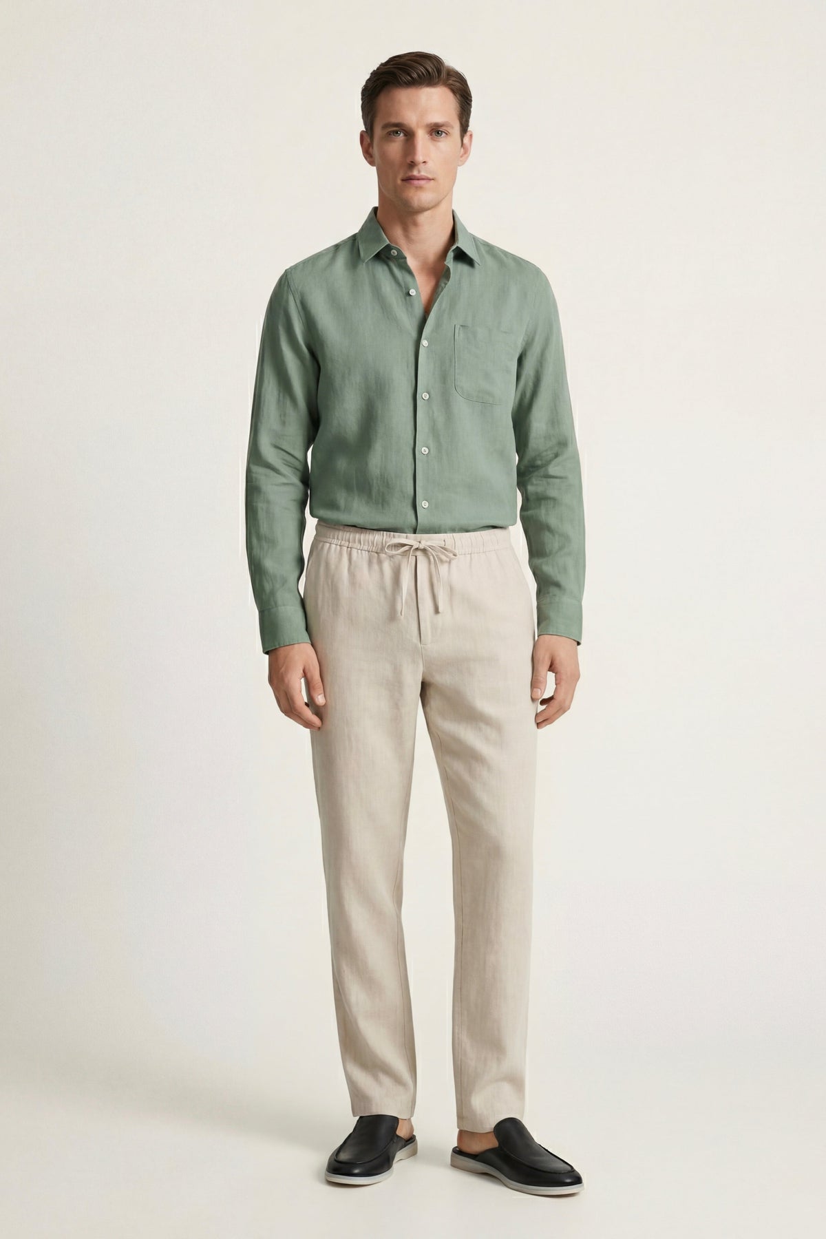 NOVOROPA Completo Pisa Camicia e Pantaloni in Lino