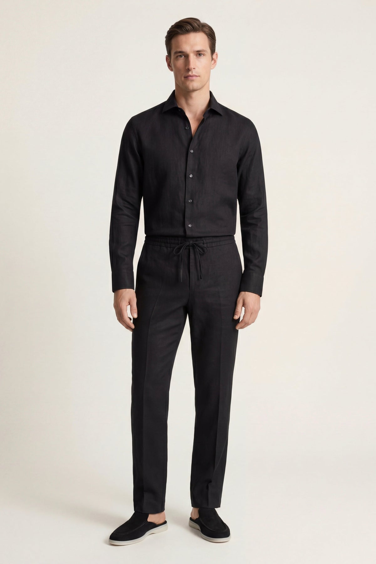NOVOROPA Completo Pisa Camicia e Pantaloni in Lino