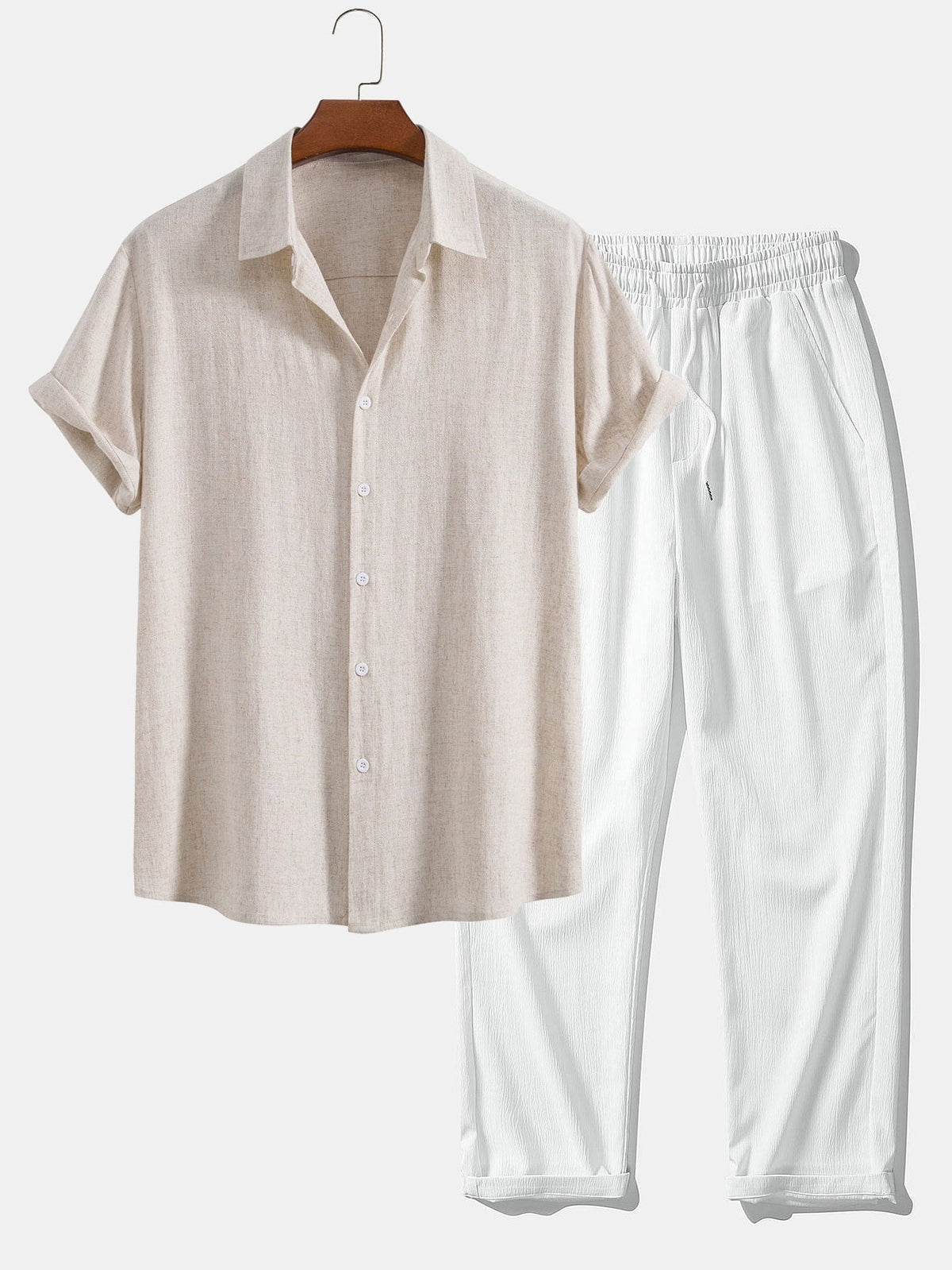 NOVOROPA Completo Mallorca Camicia e Pantaloni Testurizzati