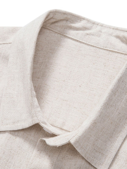 NOVOROPA Completo Miami Camicia e Shorts in Misto Lino