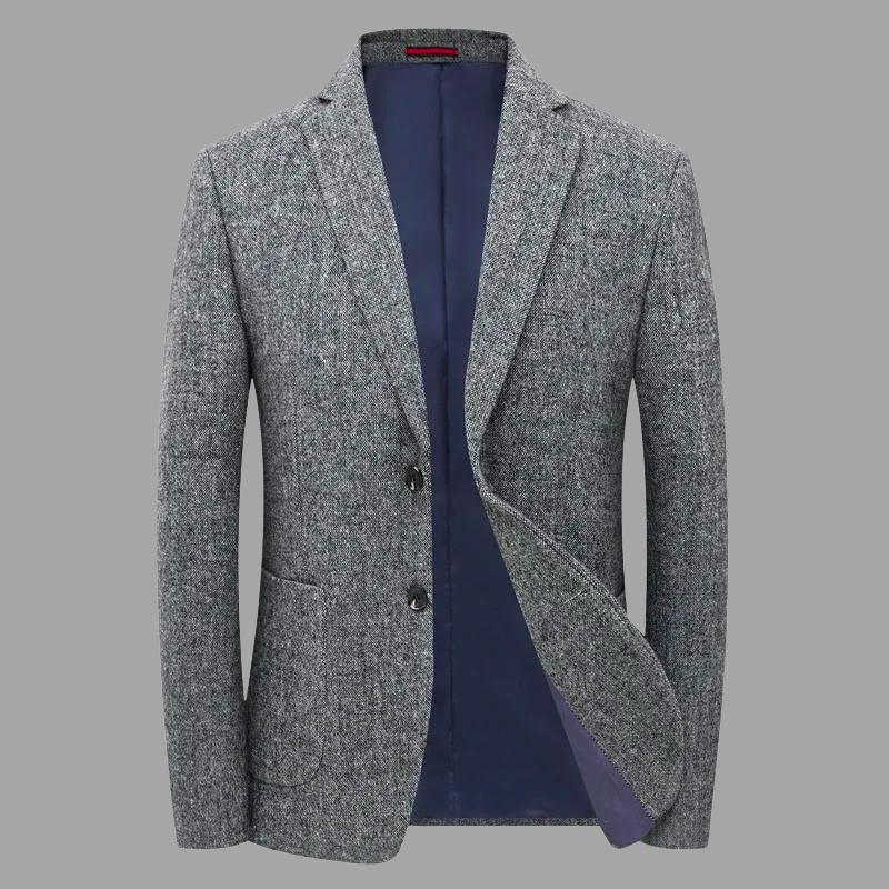 Slim fit-blazer i uld