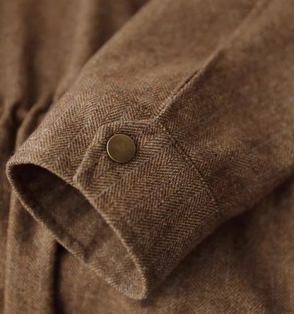 Varm lang herre uldfrakke i koreansk casual stil - 5